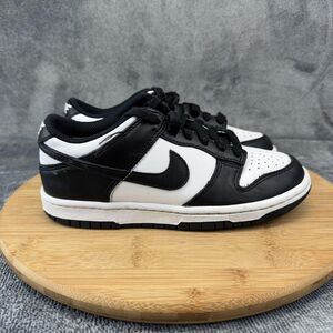 Nike Dunk Low Shoes Boys Size 4Y Black White Basketball Sneakers CW1590-100